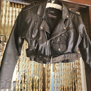 Wilsons Leather croped leather jacket small